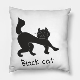 Black CAT Pillow