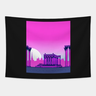 Ancient temple in the city Tapestry