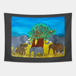 Family (MKJ for IFAW '18) Tapestry