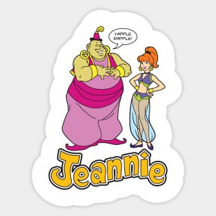 Sticker for Sale avec l'œuvre « Je rêve de la bouteille de Jeannie - La  bouteille de Jeannie » de l'artiste mariusluppino