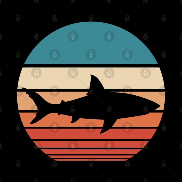 Shark Retro Sunset by FauQy