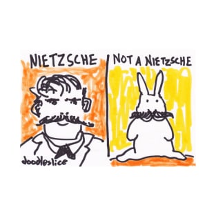 Bunny Spotter: Neitzsche - Not a Nietzsche funny rabbit cartoon T-Shirt