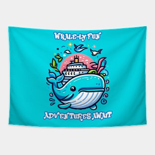 whale cruise adventure Tapestry