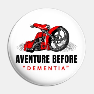 Adventure before dementia, Touring bike, Pin