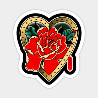 Heart Rose Magnet