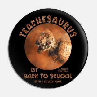 Teachesaurus Pin