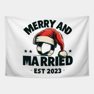 Merry and married est 2023 Tapestry