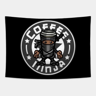 Coffee Ninja - Black Tapestry