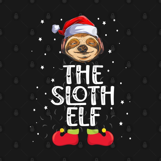 The Sloth Elf Christmas Elf Party by nmcreations