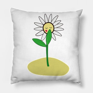 shy daisy Pillow