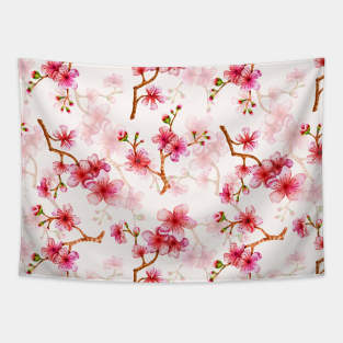 Apple Blossoms Branches Tapestry