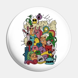 Fluffy Town Pin