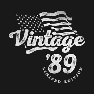 35th Birthday Vintage 1989 Gifts 35 Year Old For Men Women T-Shirt