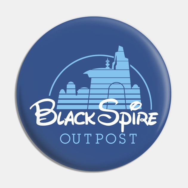 Black Spire Outpost Pin by artnessbyjustinbrown