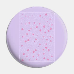 Pink Sparkle Hearts! Pin