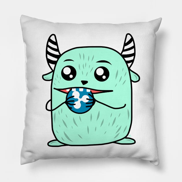 Ripple Monster Pillow by faiiryliite