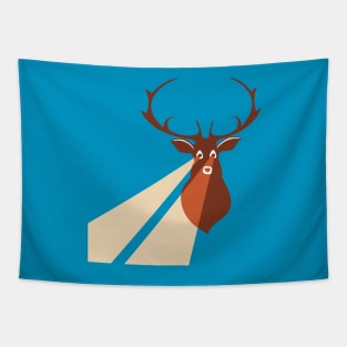 Deer with headlights Tapestry