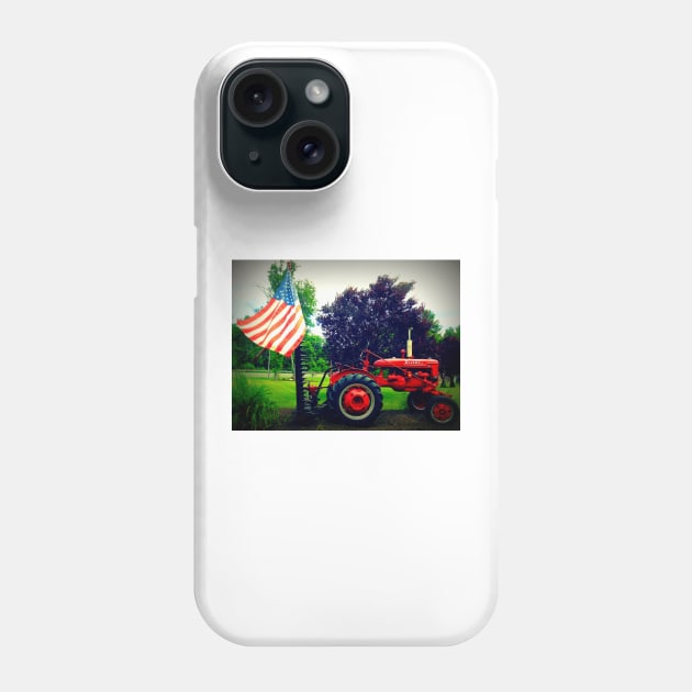 Farmall and Flag Phone Case by MAMMAJAMMA