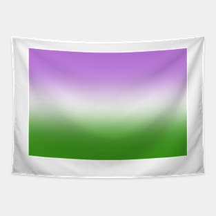 Genderqueer Pride Flag Gradient Tapestry