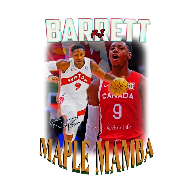 R.J. Barrett "Maple Mamba" Toronto Raptors New York Basketball by dsuss