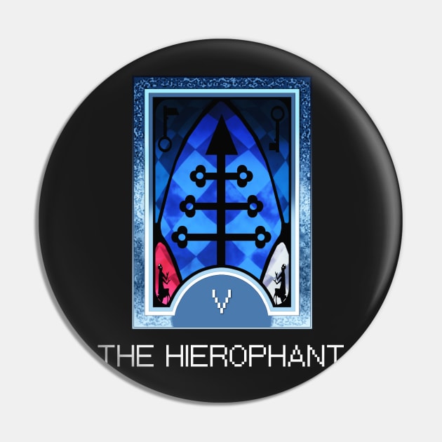 The Hierophant Arcana Tarot Card Pin by loveandlive