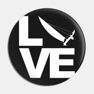 Love - trapeze sailing Pin