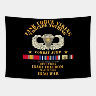 Combat Jump - TF VIking - Concede Nothing - OIF - Iraq w SVC Tapestry