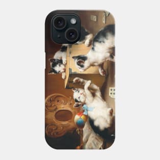 Playful Kittens by Carl Reichert Phone Case