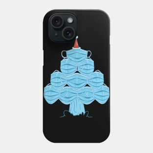 Quarantine Christmas 2020 face mask trees Phone Case