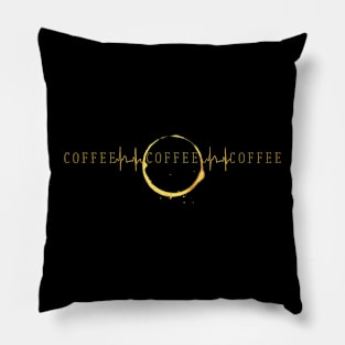 Coffee Heartbeat Life Pillow