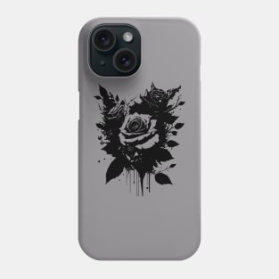 black rose tattoo Phone Case