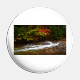 Stream in Franconia Notch State Park Pin