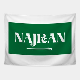 Najran City in Saudi Arabian Flag Tapestry