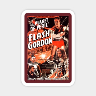 Classic Flash Gordon Serial - Planet of Peril Poster Magnet