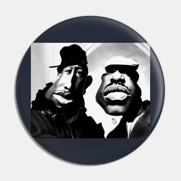 Gang Starr caricature Pin by J Carlo 