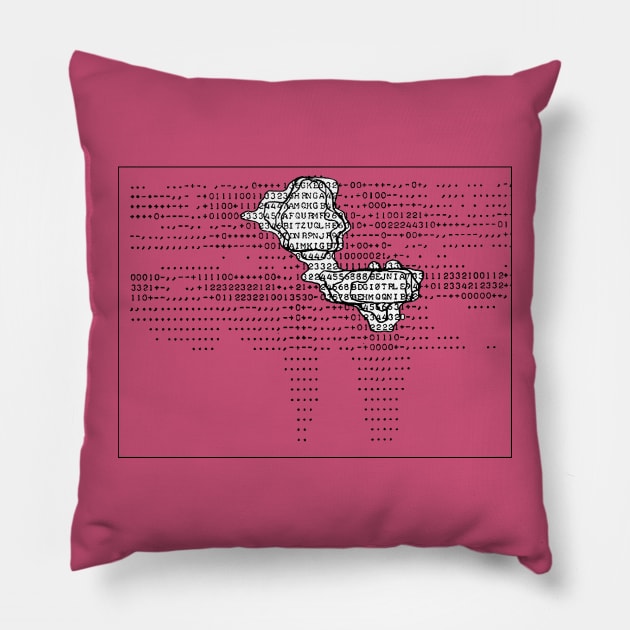 Experimental MRI Image 1974 in ASCII Pillow by JankCitySparrow