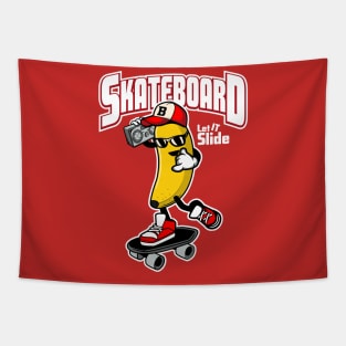 SKATEBOARD BANANA Tapestry