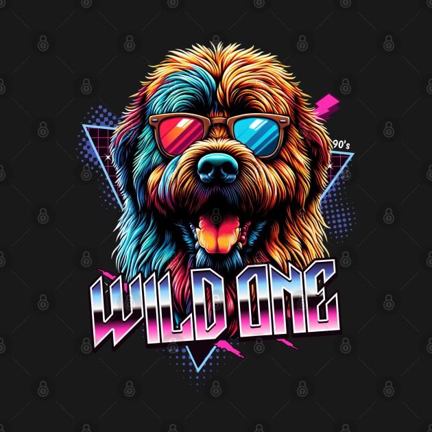 Wild One Bouvier des Flandres Dog by Miami Neon Designs