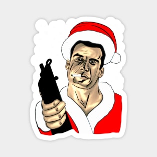Santa John Mcclane Die Hard Movie Magnet