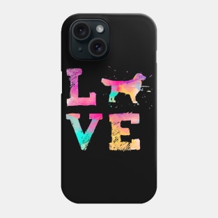 Colorful Golden Retriever Dog Lover Phone Case