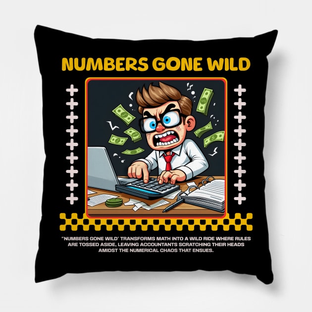 Funny Accountant Pillow by Create Magnus