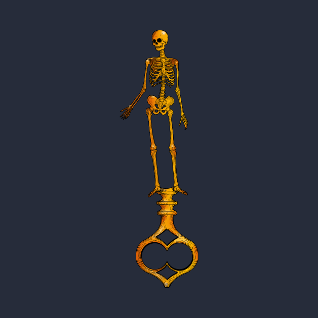 Skeleton Key (back print) by Harley Warren