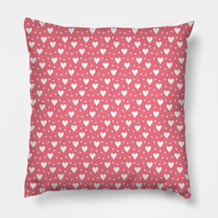 Pink Hearts Pattern 001#001 Pillow