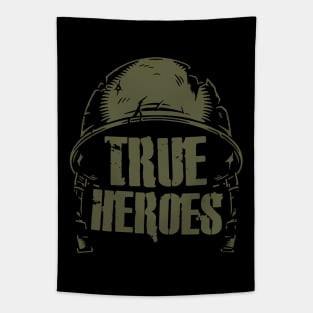 True Heroes - WW2/Vietnam Veterans Tapestry