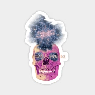 Vaporwave Galaxy Skull Magnet