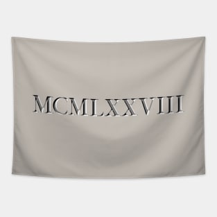 Roman Numeral 1978 Tapestry