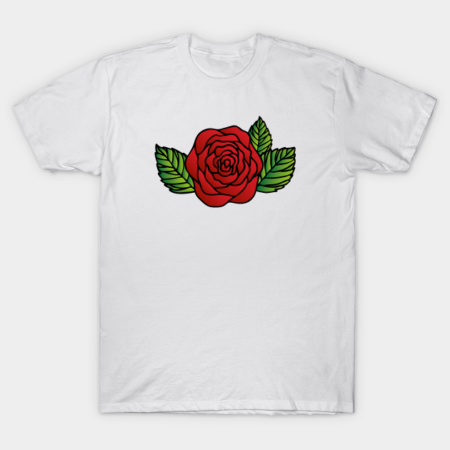 Red Rose - Rose - T-Shirt | TeePublic