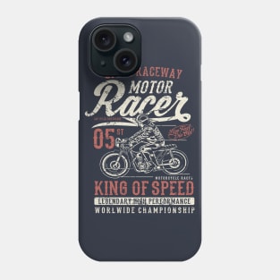 Speed Raceway Motor Racer King Of Speed Phone Case