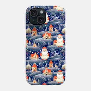 Santa village xmas Phone Case