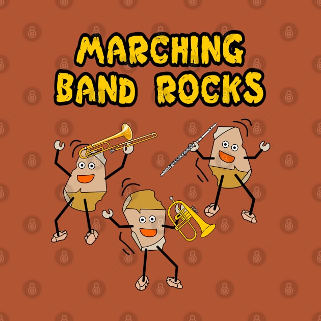 Marching Band Rocks by Barthol Graphics